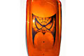 Αερογραφία σε Harley Davidson Custom Chopper… Θέμα: Spiderman, αράχνες, ιστός… Εκπληκτικό Βάθος και Ένταση  βγάζει  το πορτοκαλί χρώμα που είναι βαμμένη η μοτοσικλέτα (tangerine kandy της House Of Kolor)